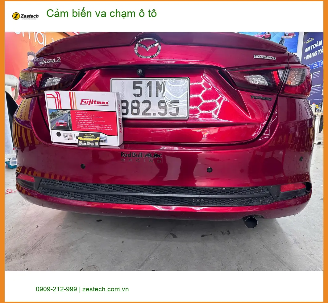 Chị Thảo lắp cảm biến va chạm ô tô Hyundai Accent tại Hóc Môn ảnh thực tế 2