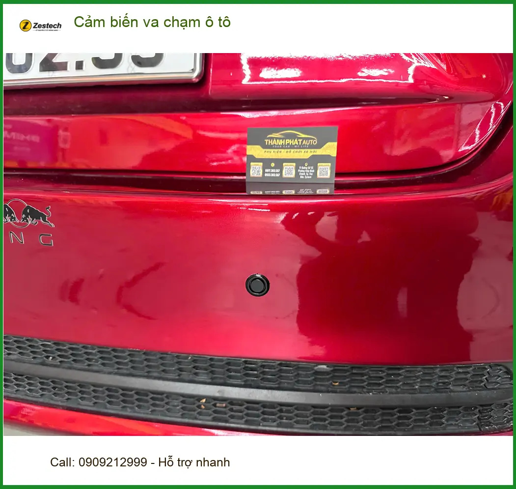 Chị Thảo lắp cảm biến va chạm ô tô Hyundai Accent tại Hóc Môn ảnh thực tế 4