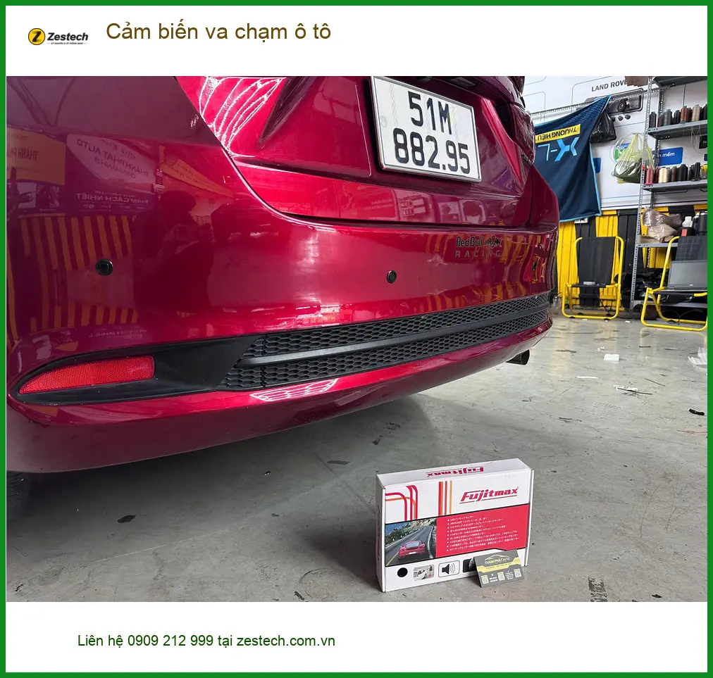 Chị Thảo lắp cảm biến va chạm ô tô Hyundai Accent tại Hóc Môn ảnh thực tế 5