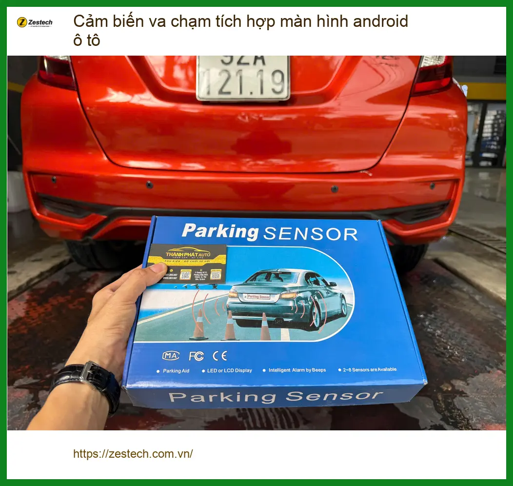 Anh Duy lắp Cảm biến va chạm Android ô tô cho Hyundai Accent ở Hóc Môn