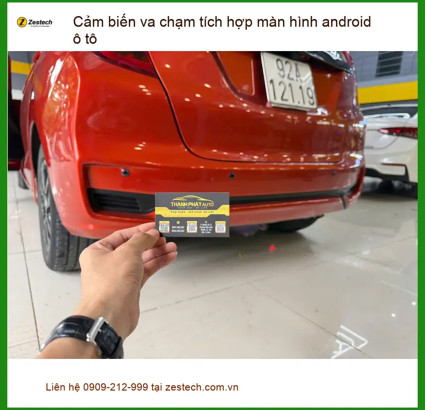 Anh Duy lắp Cảm biến va chạm Android ô tô cho Hyundai Accent ở Hóc Môn ảnh thực tế 2