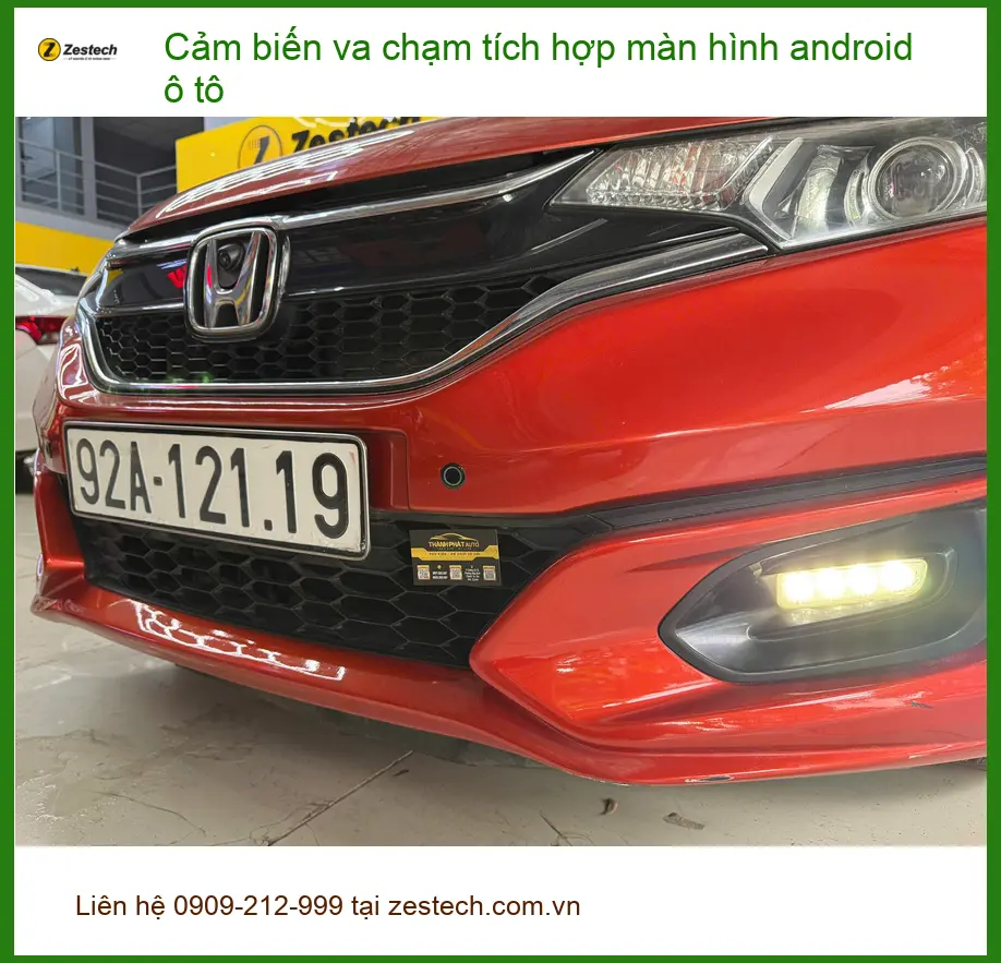 Anh Duy lắp Cảm biến va chạm Android ô tô cho Hyundai Accent ở Hóc Môn ảnh thực tế 3