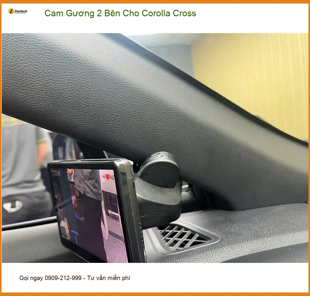 Anh Tuấn lắp cam gương 2 bên cho Corolla Cross ở Quận Tân Bình an toàn hơn