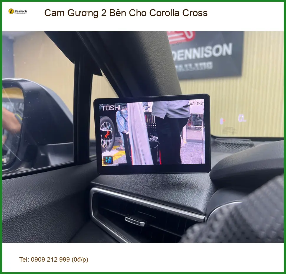 Anh Tuấn lắp cam gương 2 bên cho Corolla Cross ở Quận Tân Bình an toàn hơn ảnh thực tế 2