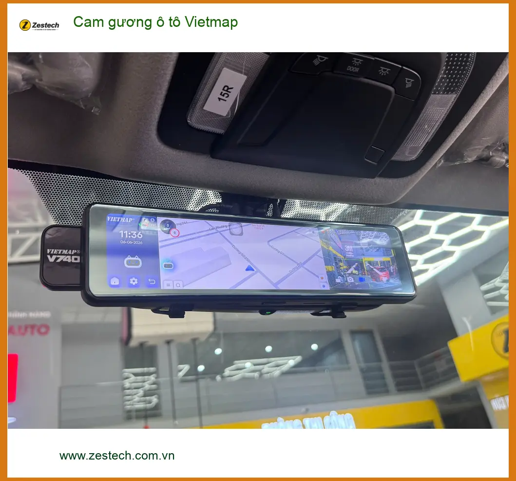 Anh Minh lắp cam gương ô tô Vietmap cho Hyundai Accent ở Quận Tân Phú