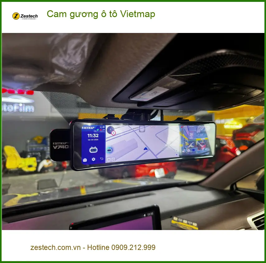 Anh Minh lắp cam gương ô tô Vietmap cho Hyundai Accent ở Quận Tân Phú ảnh thực tế 4