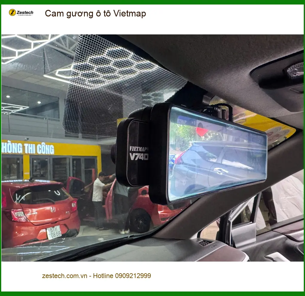 Chị Lan Anh lắp cam gương Vietmap cho Mazda CX5 tại Quận 12