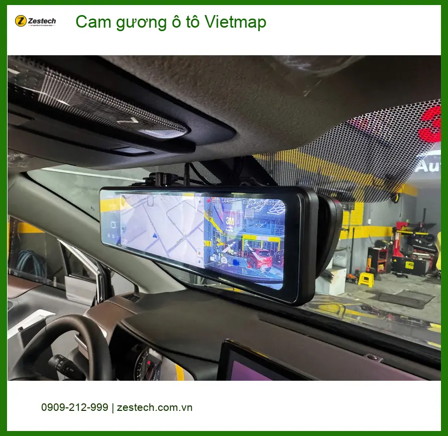 Chị Lan Anh lắp cam gương Vietmap cho Mazda CX5 tại Quận 12 ảnh thực tế 4