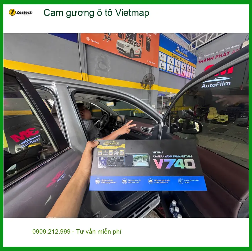 Chị Thư lắp cam gương ô tô Vietmap cho Honda HR-V tại Quận Thủ Đức để an tâm lái xe hơn