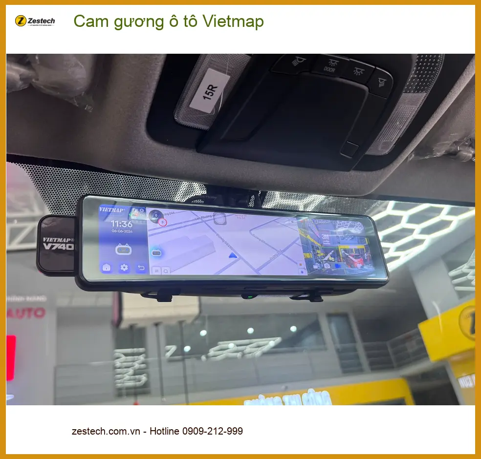 Chị Thư lắp cam gương ô tô Vietmap cho Honda HR-V tại Quận Thủ Đức để an tâm lái xe hơn ảnh thực tế 3
