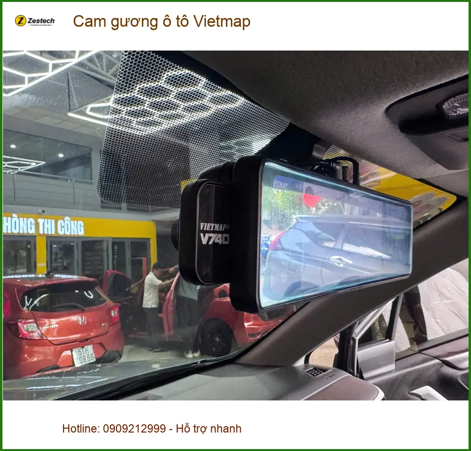 Chị Thư lắp cam gương ô tô Vietmap cho Honda HR-V tại Quận Thủ Đức để an tâm lái xe hơn ảnh thực tế 4