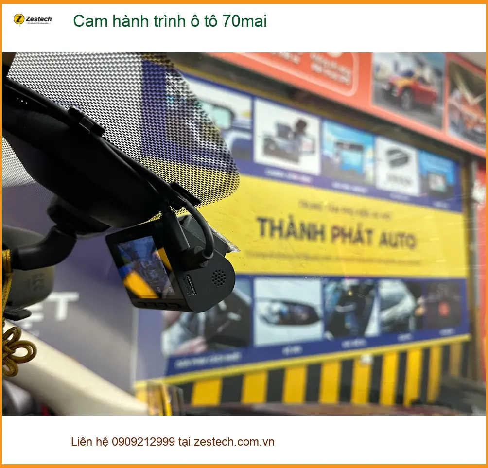 Anh Minh lắp cam hành trình ô tô 70mai cho Kia Seltos tại Quận 2 để giám sát hiệu quả
