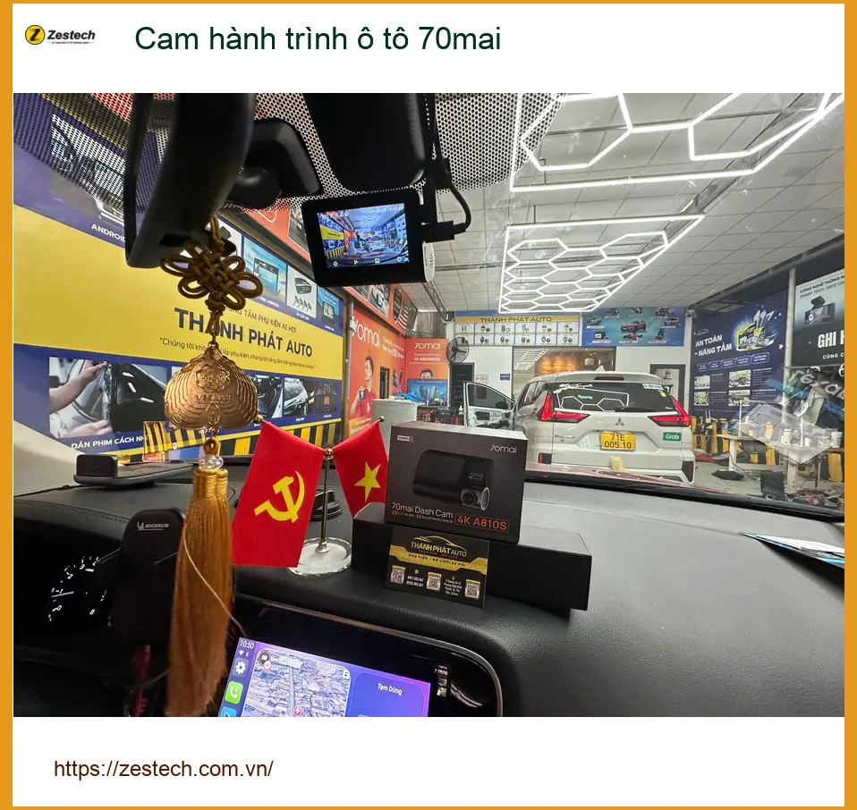 Anh Minh lắp cam hành trình ô tô 70mai cho Kia Seltos tại Quận 2 để giám sát hiệu quả ảnh thực tế 5