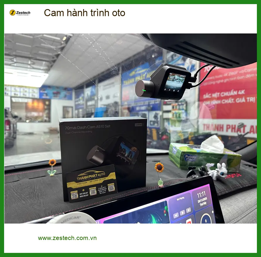 Anh Minh lắp cam hành trình ô tô cho Hyundai Santa Fe tại Quận 8 ảnh thực tế 4