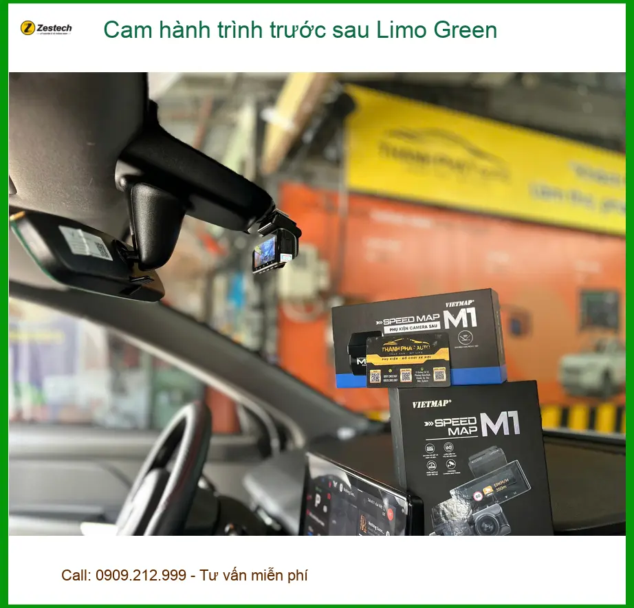 Chị Thảo lắp cam hành trình trước sau Limo Green cho Kia K3 tại Bình Thạnh ảnh thực tế 3