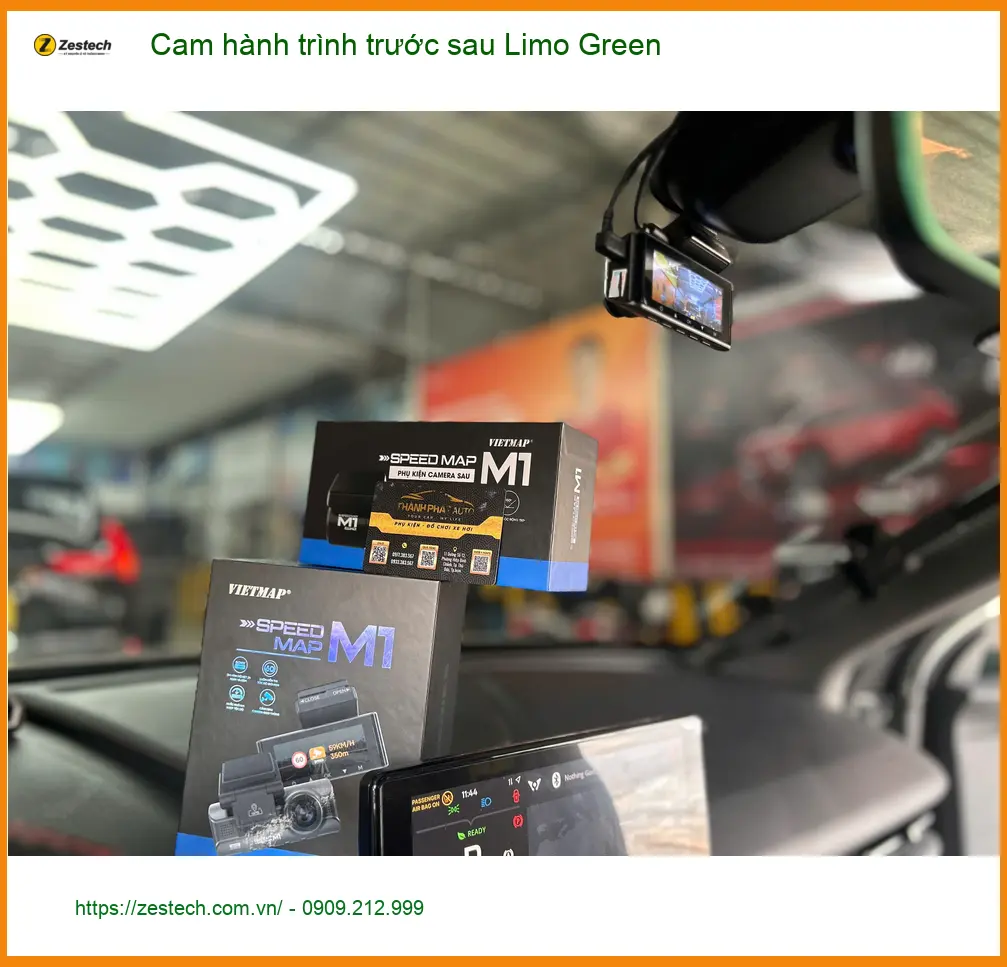 Anh Tấn lắp Cam hành trình trước sau Limo Green cho Hyundai Accent tại Quận 2 ảnh thực tế 2