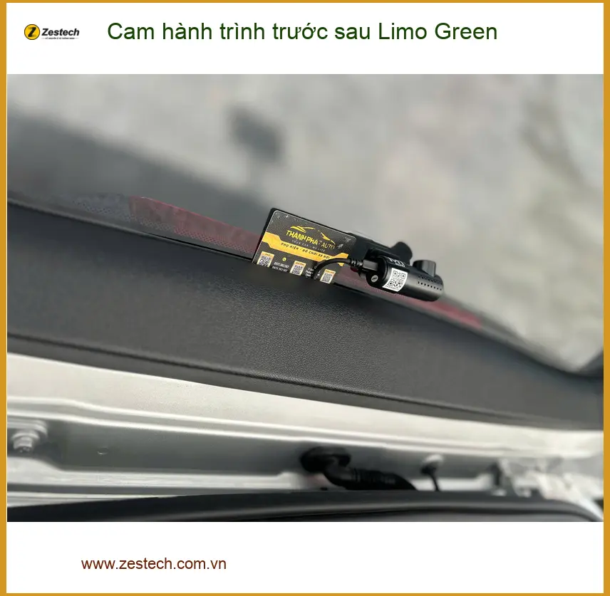 Anh Tấn lắp Cam hành trình trước sau Limo Green cho Hyundai Accent tại Quận 2 ảnh thực tế 3