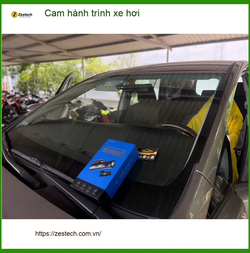 Anh Trường lắp cam hành trình xe hơi Hyundai Accent Quận 6 tránh phạt nguội ảnh thực tế 2