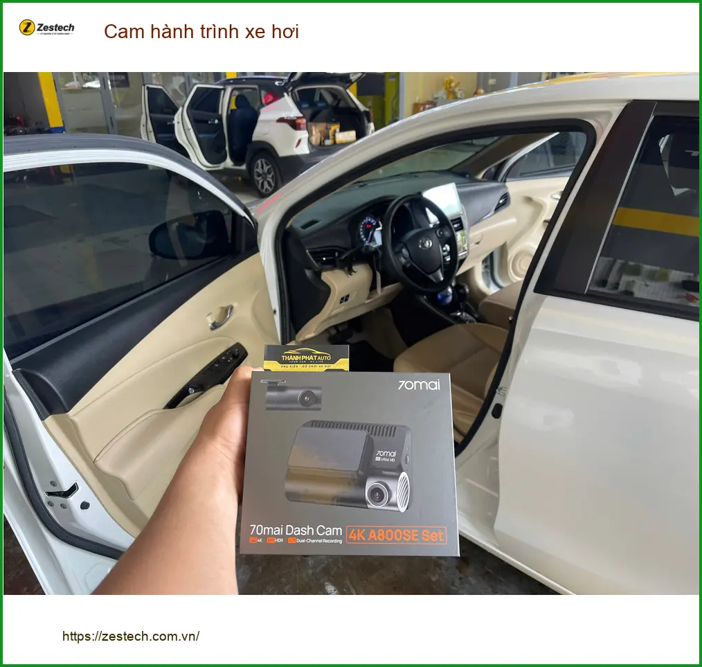 Anh Quân lắp cam hành trình xe hơi Kia Seltos chính hãng tại Quận 12.