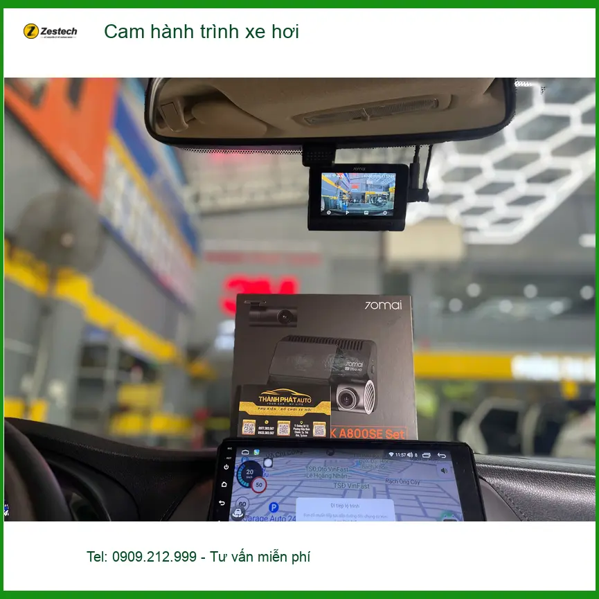 Anh Bách lắp Cam hành trình xe hơi Hyundai Accent tại Quận 10