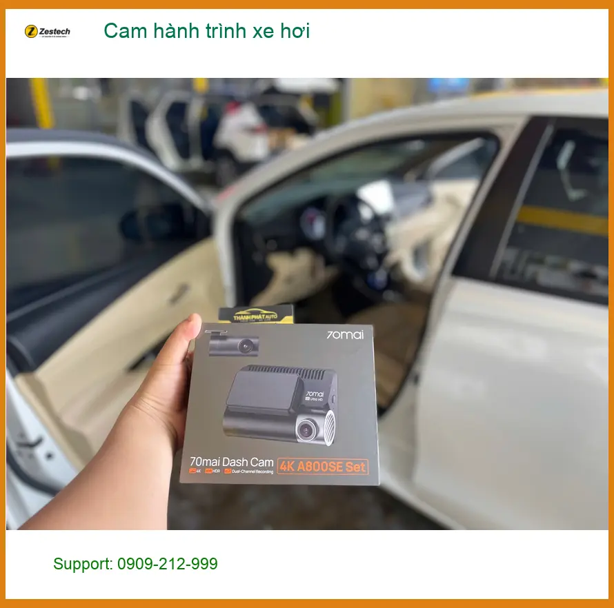 Chú Lâm lắp cam hành trình xe hơi Toyota Cross tại Cửa hàng uy tín Quận Tân Bình ảnh thực tế 2