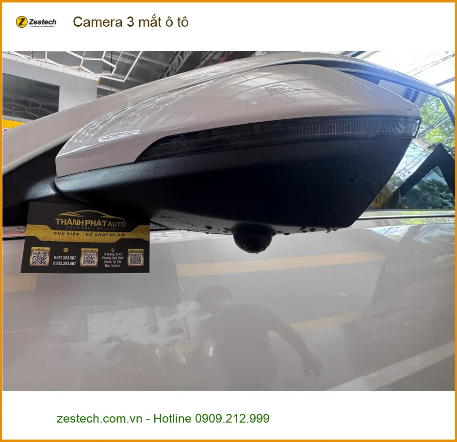 Anh Minh lắp Camera 3 mắt ô tô cho Hyundai Accent tại Quận 12