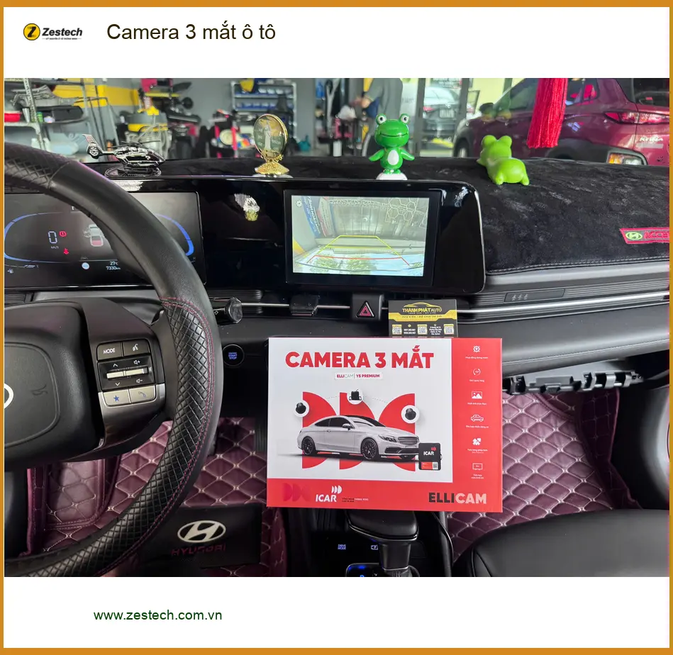 Anh Minh lắp Camera 3 mắt ô tô cho Hyundai Accent tại Quận 12 ảnh thực tế 2