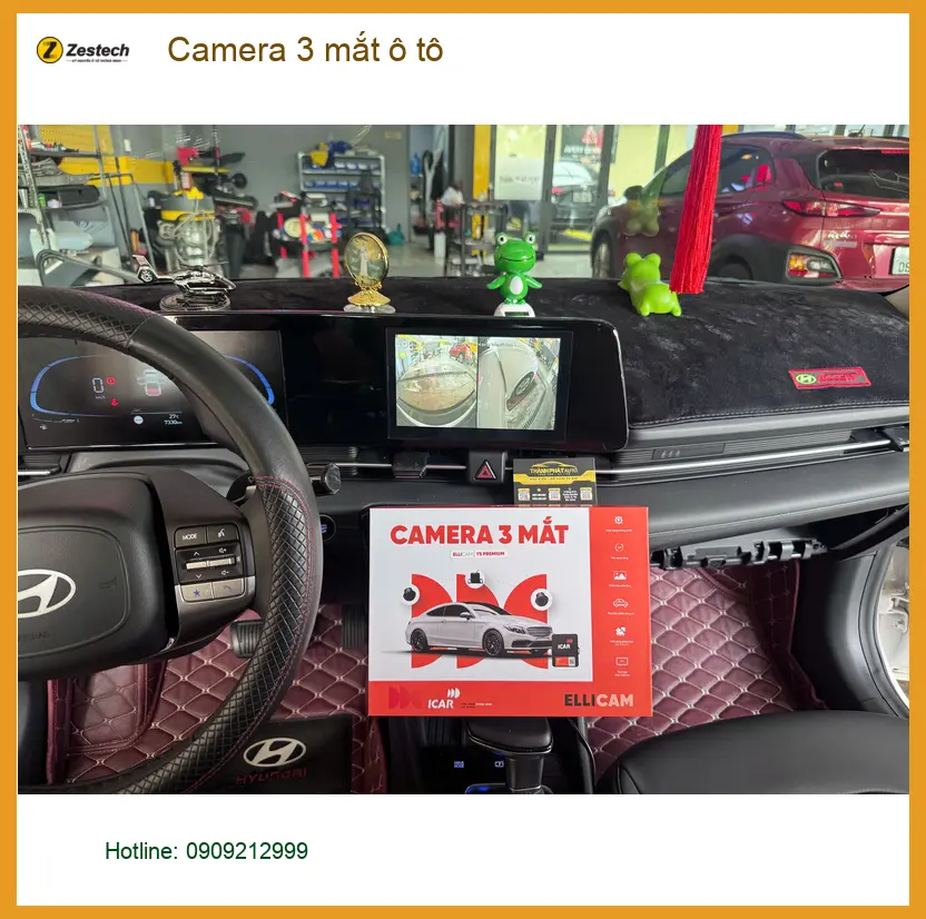 Anh Minh lắp Camera 3 mắt ô tô cho Hyundai Accent tại Quận 12 ảnh thực tế 5