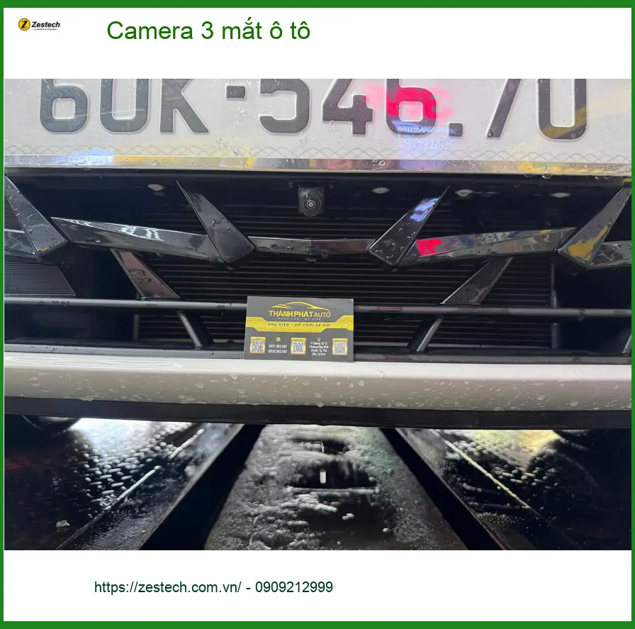 Anh Kiên lắp camera 3 mắt ô tô cho Hyundai Accent ở Quận 9 để an tâm khi đậu xe ảnh thực tế 4