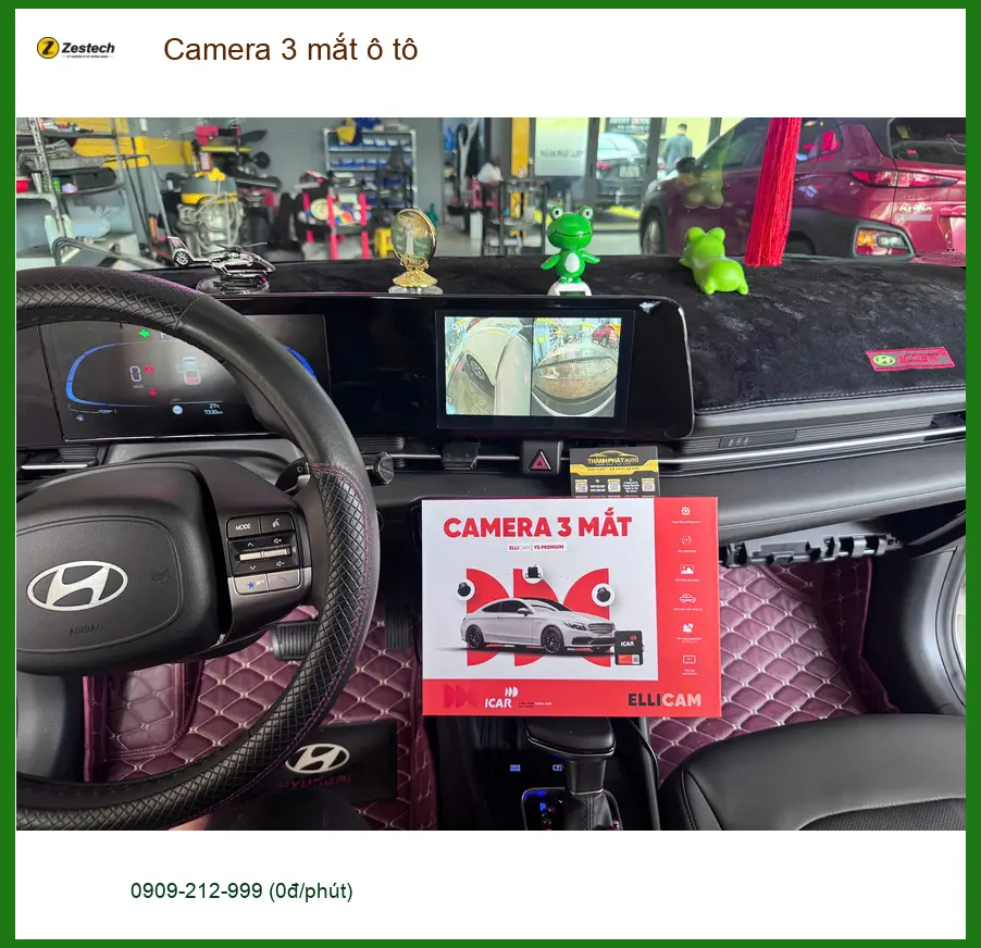 Anh Minh lắp Camera 3 mắt ô tô Honda CRV tại Quận 2 để quan sát tốt hơn ảnh thực tế 5