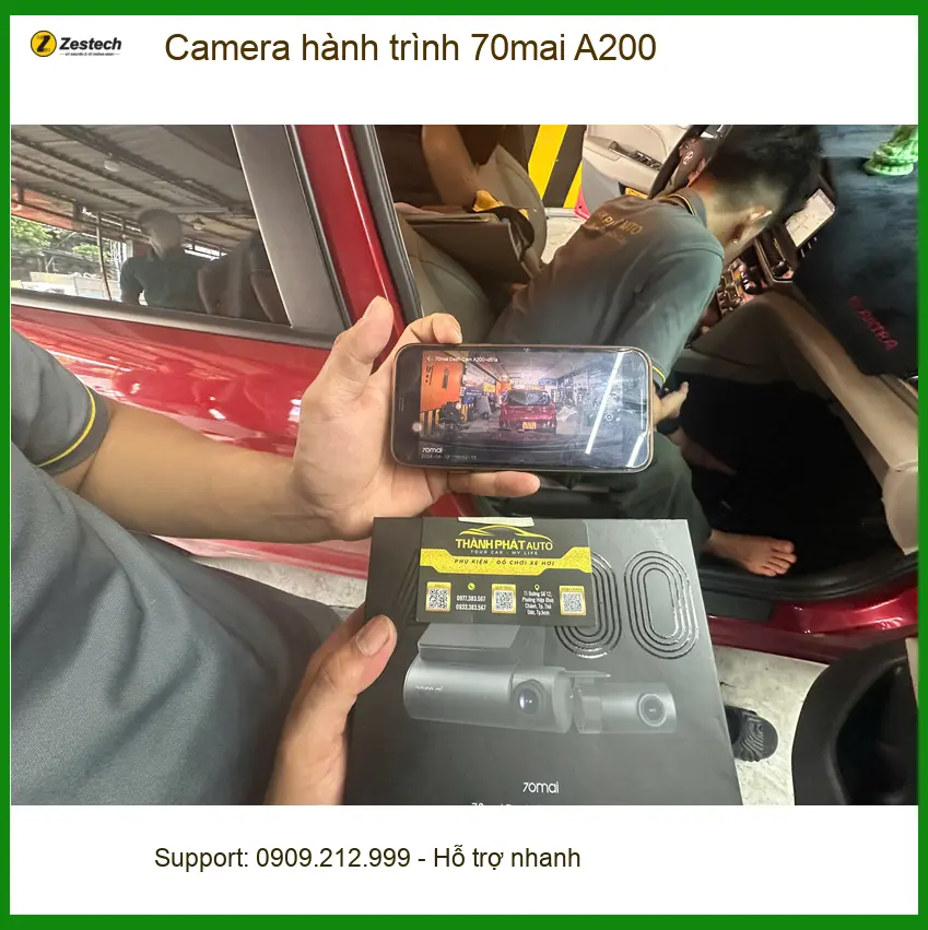 Anh Long lắp Camera hành trình 70mai A200 cho Honda CRV ở Quận Tân Phú ảnh thực tế 2