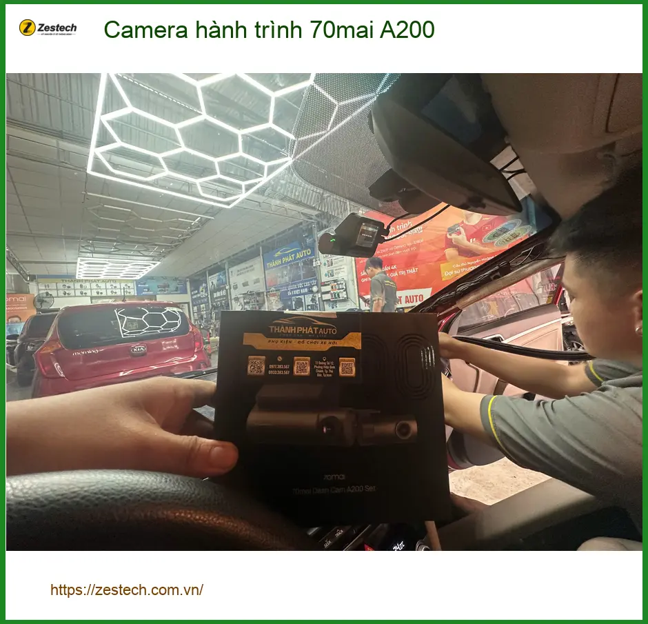 Anh Long lắp Camera hành trình 70mai A200 cho Honda CRV ở Quận Tân Phú ảnh thực tế 3