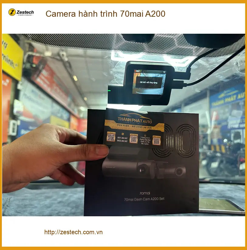 Anh Long lắp Camera hành trình 70mai A200 cho Honda CRV ở Quận Tân Phú ảnh thực tế 4