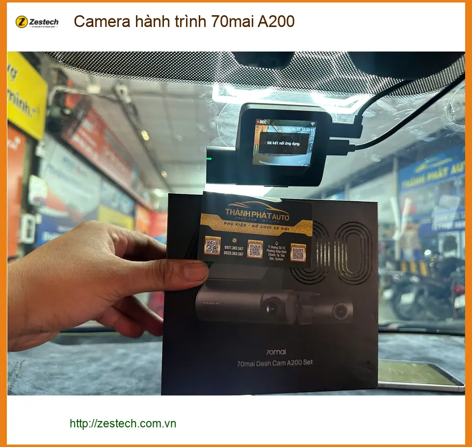 Anh Minh lắp Camera hành trình 70mai A200 tại Quận 2 cho Hyundai Accent
