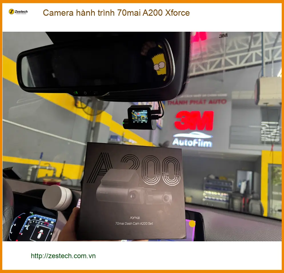 Anh Minh lắp Camera hành trình 70mai A200 Xforce cho Hyundai Accent tại Quận Gò Vấp ảnh thực tế 4