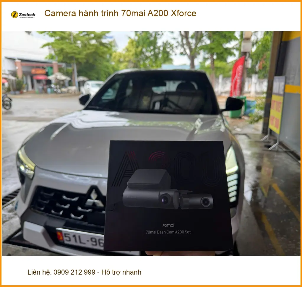 Anh Khang lắp Camera hành trình 70mai A200 Xforce cho Toyota Vios tại Quận 1