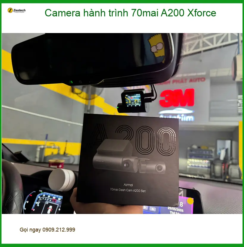 Anh Kiên lắp Camera hành trình 70mai A200 Xforce Mazda 3 ở Quận 5