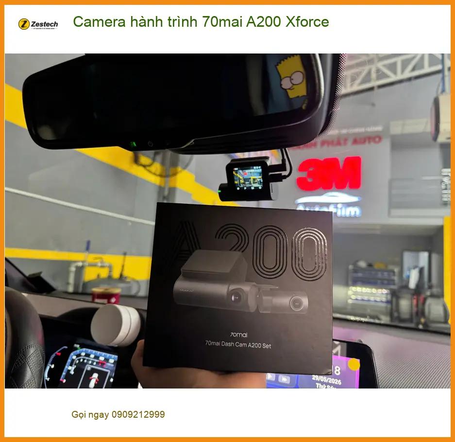 Anh Khang lắp Camera hành trình 70mai A200 Xforce cho Toyota Vios tại Quận 1 ảnh thực tế 2