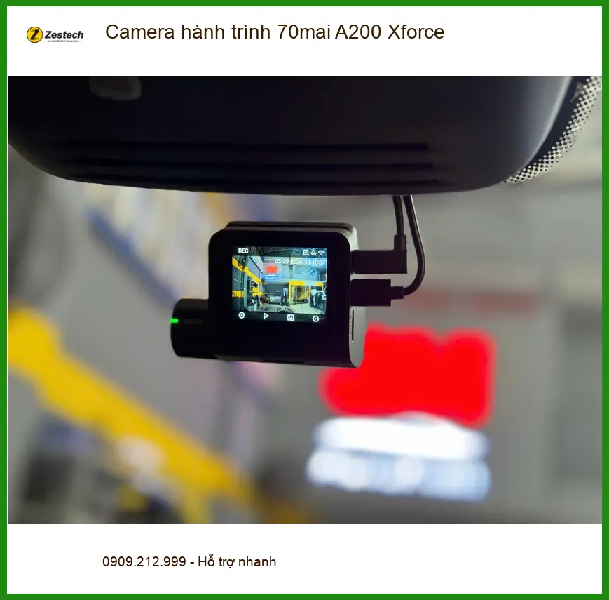 Anh Khang lắp Camera hành trình 70mai A200 Xforce cho Toyota Vios tại Quận 1 ảnh thực tế 3