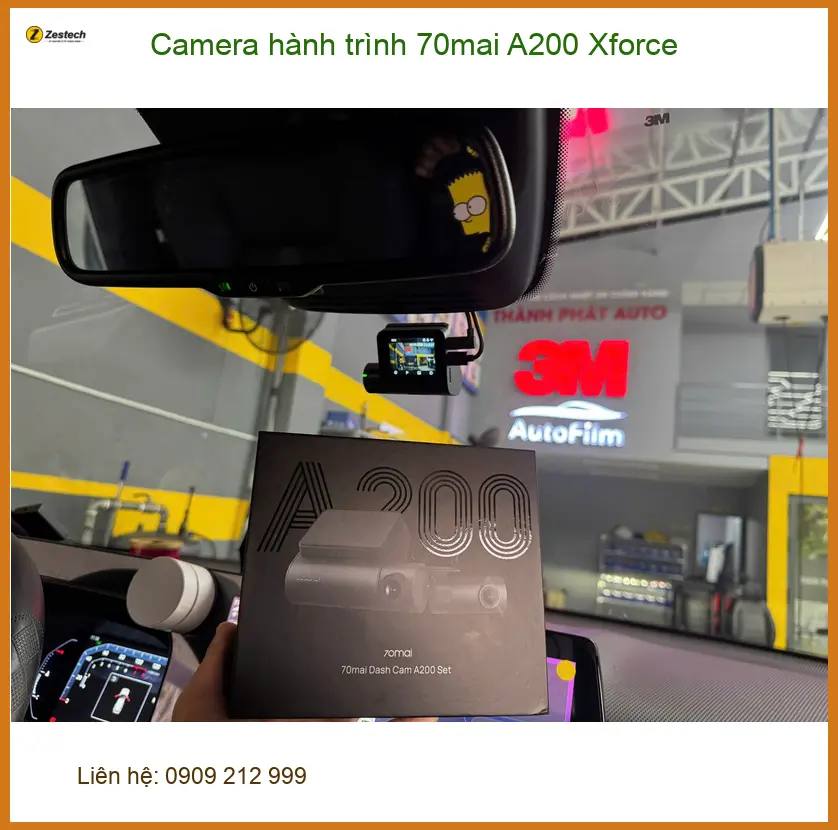 Anh Kiên lắp Camera hành trình 70mai A200 Xforce Mazda 3 ở Quận 5 ảnh thực tế 3