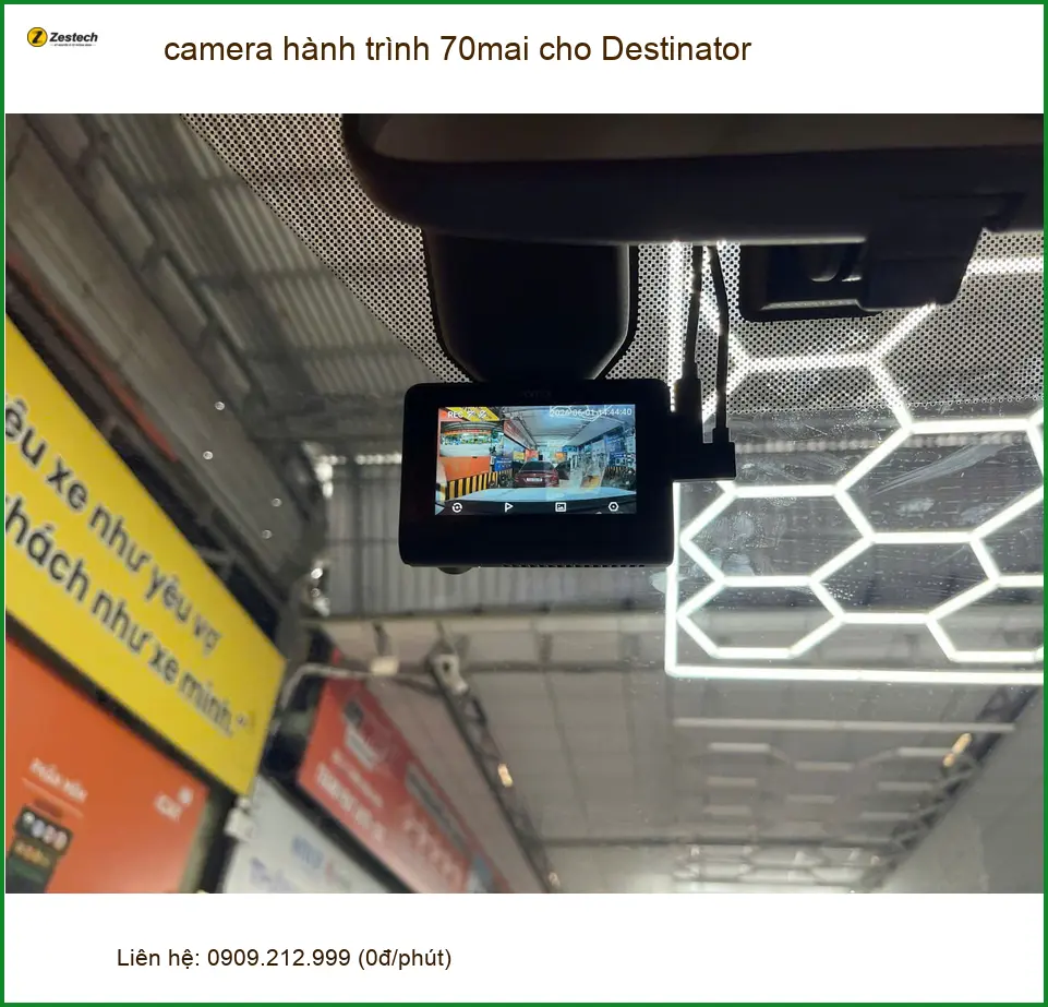 Anh Trường lắp camera hành trình 70mai cho Toyota Vios tại Quận 12