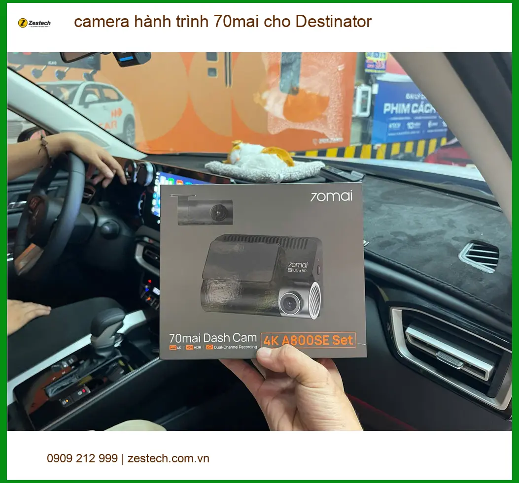 Chị Thanh lắp camera hành trình 70mai cho Vios Q.8 giám sát hành trình