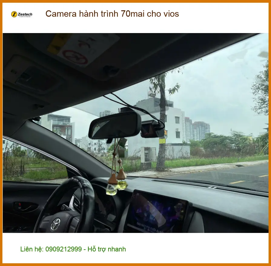 Chú Minh lắp camera hành trình 70mai cho Vios tại Quận Cần Giờ an tâm công tác ảnh thực tế 2