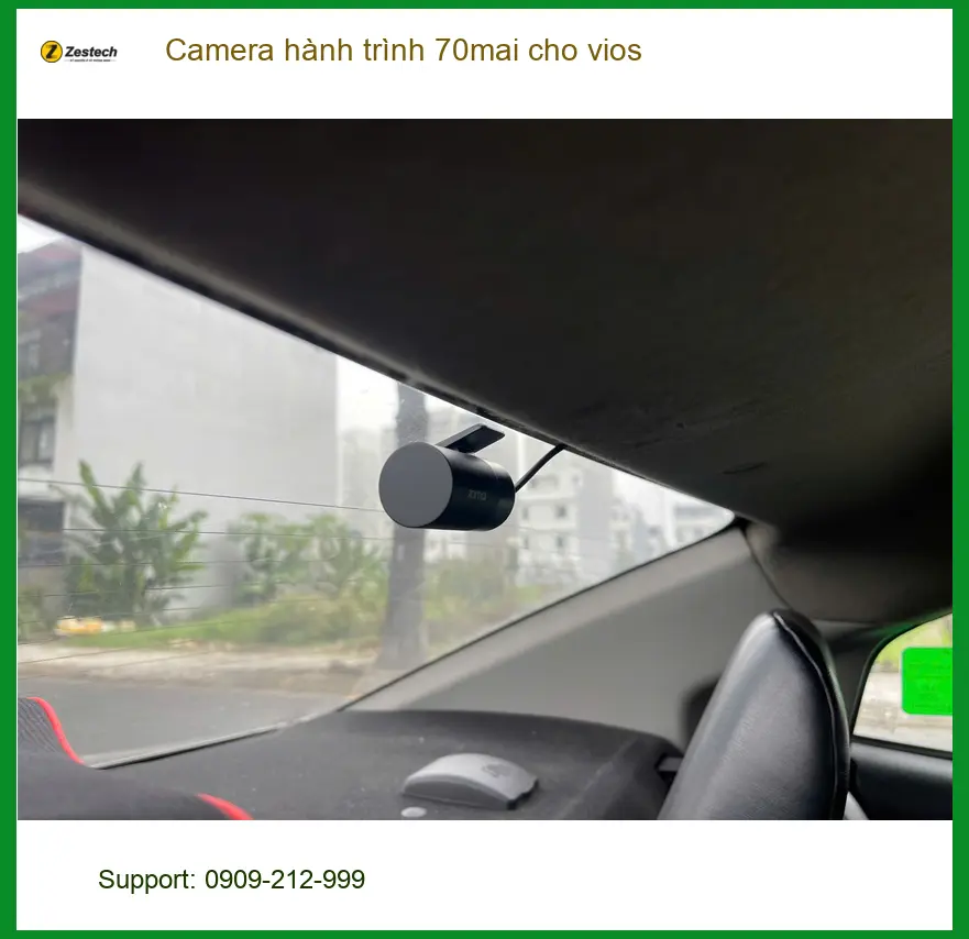 Chú Minh lắp camera hành trình 70mai cho Vios tại Quận Cần Giờ an tâm công tác ảnh thực tế 4