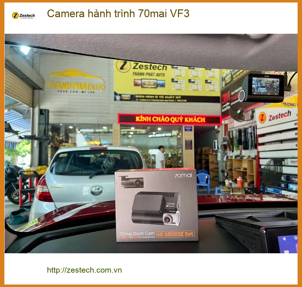 Chị Hương lắp Camera hành trình 70mai VF3 tại Quận 4 cho VinFast an tâm ảnh thực tế 3