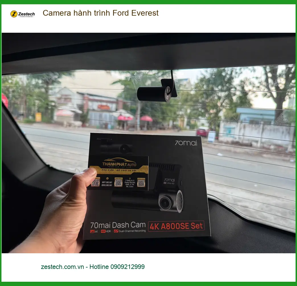 Chị Mai Anh lắp Camera hành trình Ford Everest tại Quận 2 để giám sát hành trình an toàn ảnh thực tế 4