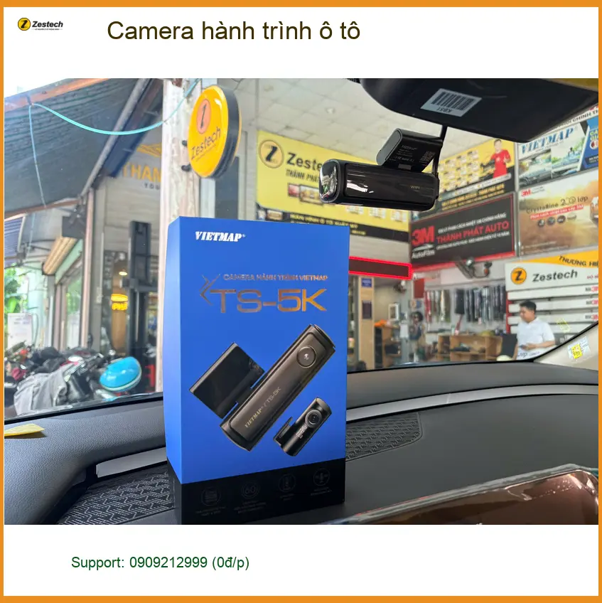 Chị Thảo lắp camera hành trình ô tô cho Kia Carnival tại Cần Giờ ảnh thực tế 2