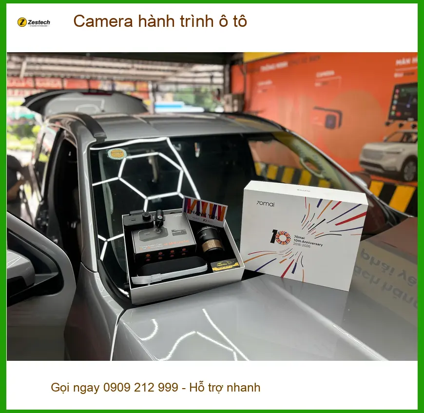 Chị Thanh lắp camera hành trình ô tô Hyundai Grand i10 tại Hóc Môn ảnh thực tế 4