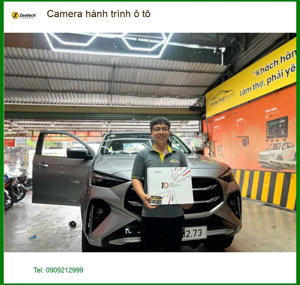 Anh Minh lắp Camera hành trình Kia K3 tại Quận 5 cho xe đi phố an toàn. ảnh thực tế 3