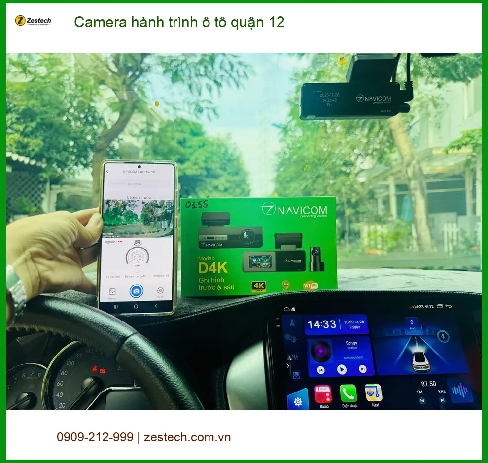 Trung Tâm Lắp Đặt Camera Hành Trình Ô Tô quận 12 - Gắn Nhanh Trong Ngày ảnh thực tế 2